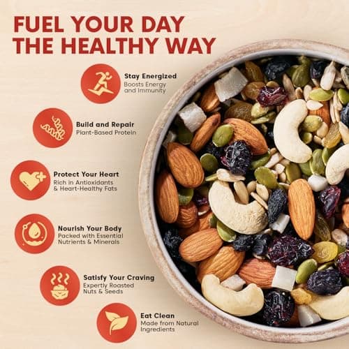Ethno Cocktail Bio-Activated Sweet & Salty Trail Mix (400g) - Roasted Almonds, Cashews, Raisins, Cranberries - Sprouted Nuts & Seeds + Mixed Dry Fruits Combo Pack - Sugar-Free Oil-Free, Healthy Snacks 5