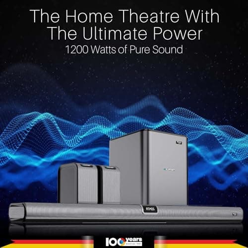 Blaupunkt SBW600 XCEED Emperor India’s Most Powerful 12.1.4 Dolby Atmos Home Theatre | 17 Runway Acoustic Drivers | 1200W RMS | 8" Wireless Subwoofer I HDMI-eARC I Wireless Mic I 3-Year Warranty 2