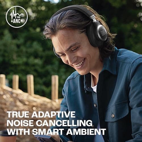 JBL Live 770NC True Adaptive Noise Cancellation Headphones Wireless Over Ear, Spatial Sound, 65Hrs Playtime, Speed Charge, Multipoint Connect & Personi-Fi 2.0, Customized EQ, Google Fast Pair, Black 3