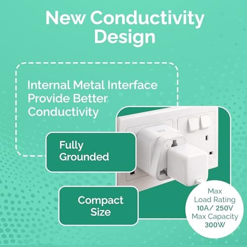 rts (5 Pack) Universal Travel Adapter Converter Plug India to US USA American (Type B) to Canada, Mexico, Japan Thailand, Brazil, Cuba for Laptop, Chargers Smartphones Laptops Camera Chargers Tablets 4