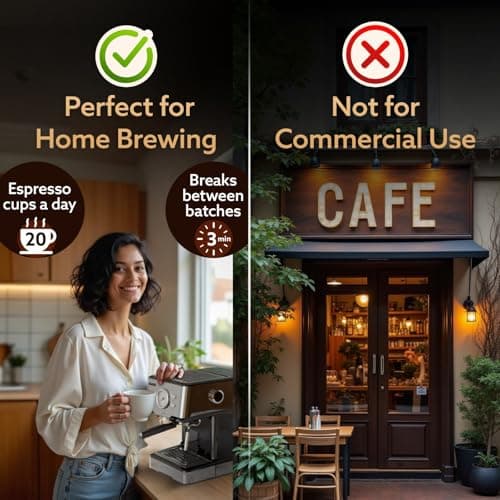AGARO Imperial Espresso Coffee Maker Machine For Home, 15 Bar, 1100 W, Adjustable Milk Frothing Wand & Double Temperature Control System, Espresso, Cappuccino, Latte, Mocha, Cold Coffee 2