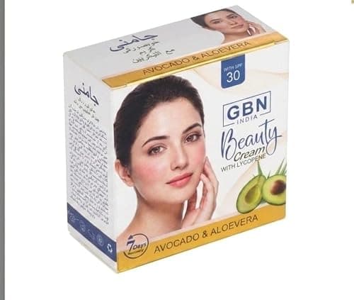 GBN Beauty Cream with Lycopene, Avocado & Aloe Vera Face Brightening Cream with SPF 30 Protection, Helps Nourish & Moisturize Skin, 15 Gram