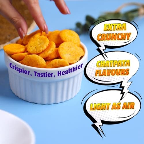 The Healthy Binge| Try Them All Pack| Baked not Fried Chips| As seen on Shark Tank India| Healthy Snacks| 0% Cholesterol| High Protein & Fiber | No MSG| Pack of 7 3