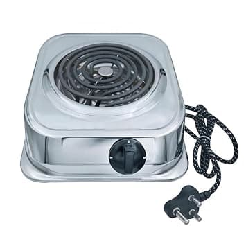 2000W Single Burner Electric Hot Plate | Elite Coil Heating with Rapid Heat Technology | Adjustable Temperature Control | Heavy Duty Stainless Steel Body | Compact Portable Stove