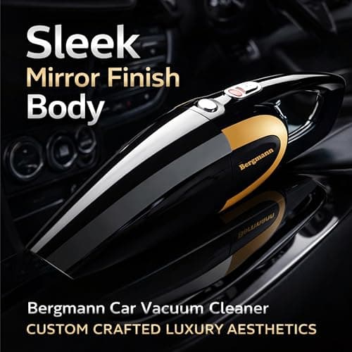 Bergmann Stunner Car Vacuum Cleaner with Stainless Steel HEPA Filter (Black) 2