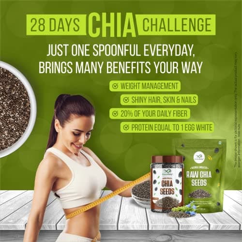 GreenFinity Raw Chia Seeds, Calcium and Protein Rich Superfood 175g (Pack of 2-350g) 5