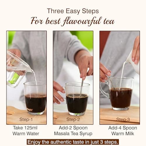 Dhampure Speciality Masala Tea, 750Ml | Instant Tea Mix Syrup | Ready To Drink Mix Tea | Masala Chai Syrup | Readymade Tea | Added Extracts Of Aromatic Indian Spices 3