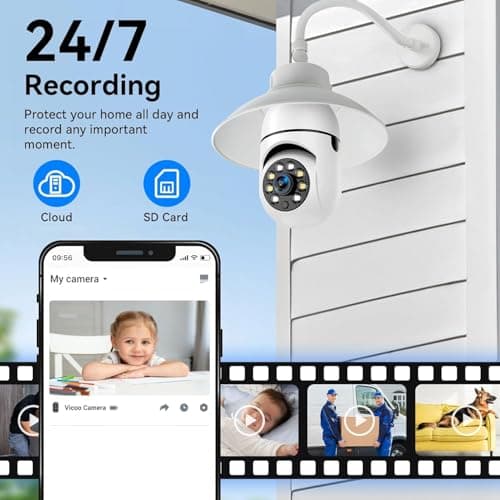 JB Supar 3MP WiFi Black Light Bulb CCTV Camera for Home Indoor | Full HD | 360° View | Night Vision | Motion Detection | Two Way Audio | Wireless Light Camera with Mobile App V380 Pro (Black Light) 3