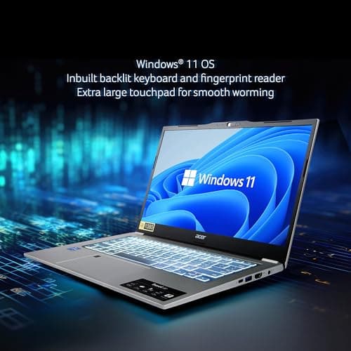 acer TravelLite Business Laptop, 13th Gen, Intel Core i7-1355U Processor (Windows 11 Home/16 GB RAM/512 GB SSD) TL14-52M with 35.5 cm (14") Full HD IPS Display, 1.38 kg 4