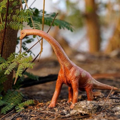 FUNFOB Brachiosaurus Dinosaur Toy Figure Width -28cm | Dinosaur Action Figure Educational Wild Animal Toys for Boys & Girls | Brachiosaurus Long Neck Big Size 5