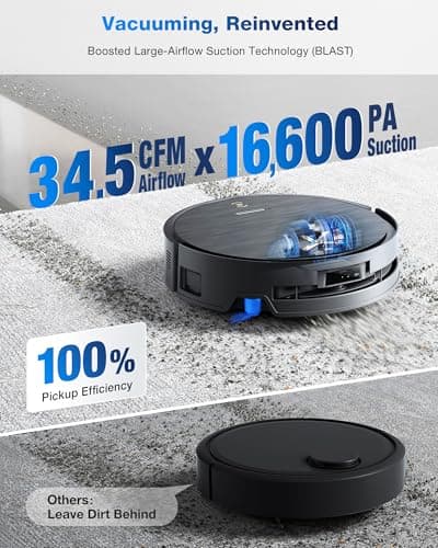 ECOVACS DEEBOT X9 PRO Omni Robot Vacuum and Mop, Blast™ 16,600Pa Suction, OZMO Roller Instant Self-Washing Mopping, ZeroTangle™ 3.0, Triple Lift System, AI Smart Navigation, Hands-Free Omni Station 2