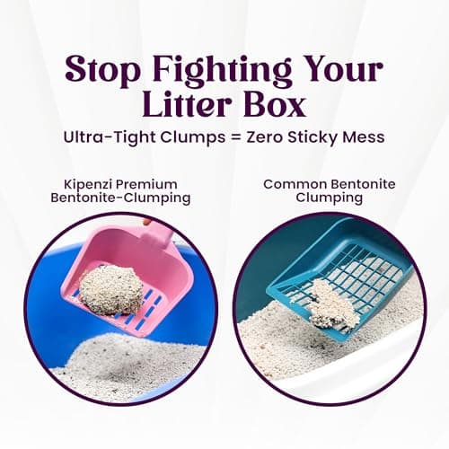 Kipenzi Bentonite Cat Litter- White Bentonite Cat Litter | Strong Clumping | 99.9% Dust-Free | Easy to Scoop | Natural Formula | Superior Odor Control | Lemon Scent 15 Kgs (3 Packs of 5 Kg) 5