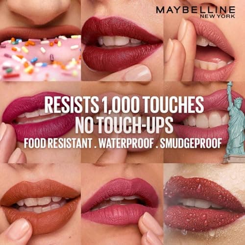 Maybelline New York Liquid Matte Lipstick, Long Lasting, 16hr Wear, Superstay Matte Ink, 150 Savant, 5ml 4