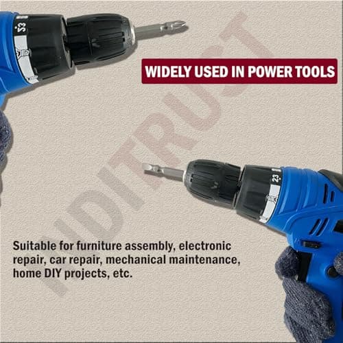 Inditrust PH2 Bits Screwdriver Plus and Minus Bit, Shape +/- (10 BITS) 6