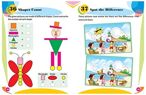 GIKSO Combo of Activity Books – 1 and 2 for Kids Age 3-7 Years Old Pack of 2 Books | Brain Booster 4