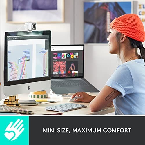 Logitech MX Keys Mini for Mac Minimalist Wireless Illuminated Keyboard with Free Adobe Subscription, Compact, Bluetooth, Backlit Keys, USB-C, Tactile Typing, Metal Build-Pale Grey 5