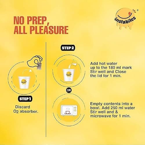Instabites Ready to Eat Pongal 65g, No Added Preservatives and Ready to Eat in Minutes - Pack 3 4