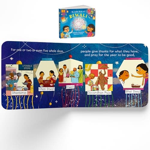 My Little Book of Festivals (Boxset) : Illustrated board books on the Indian festivals of Diwali, Holi and Navratri | Hindu mythology for kids age 3+ 5
