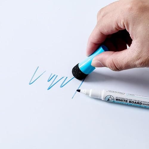 AccuPrints Pack of 4 color Magnetic Whiteboard markers Fine Tip Low-Odor Whiteboard Markers for Kids, Teacher Supplies for Classroom, Office and School Supplies.(A6P1) 4