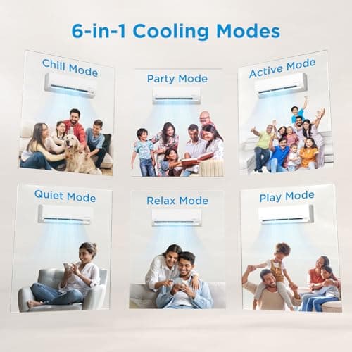 Midea 1.5 Ton 3 Star, New Star Rated, Wifi Inverter Split AC with 6-in-1 Convertible Cooling, Turbo Mode, Heavy Duty Cooling at 52℃, Auto Clean&HD+PM 2.5 Filter(Copper, AC 1.5Ton MAI18SD3R36W0, White) 3