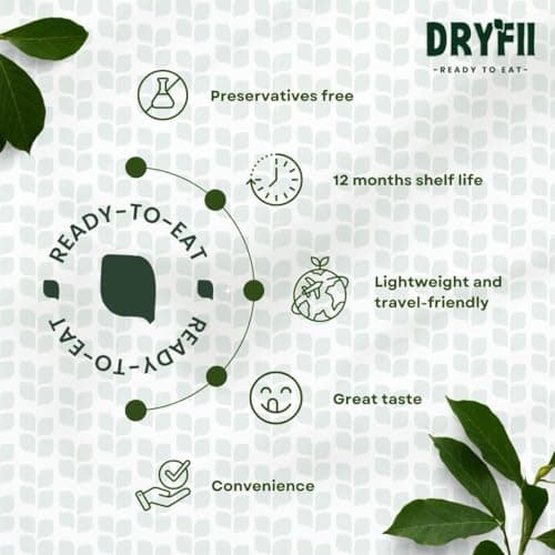Dryfii Ready-to-Eat Methi Paratha – 5 Pieces (Pack of 1) | Authentic Indian Fenugreek Flatbread | No Preservatives | Quick & Easy Meal | Ideal for Travel, Office, and Home 5
