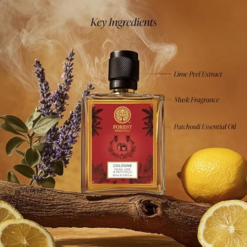 Cologne - Musk, Lime & Patchouli | Long Lasting & Sophisticated scent | With Skin Nourishing Ingredients 3