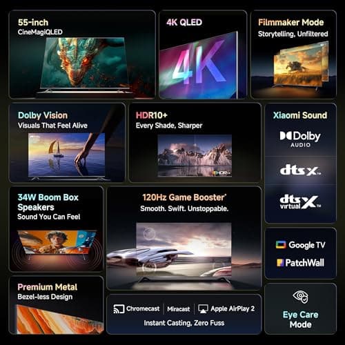 Xiaomi 138 cm (55 Inches) X Pro Series QLED 4K Ultra HD Smart Google TV L55MB-APIN 2