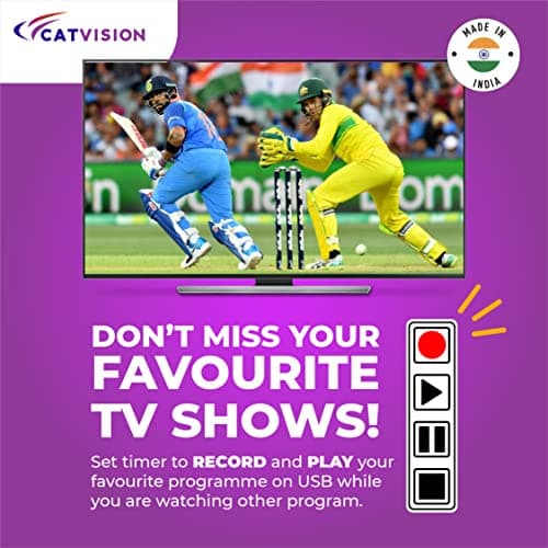 Catvision DD FreeDish WiFi Set Top Box | 115+ TV Channels Free | HDMI Cable+AV Cable | Watch YouTube on TV | Standard Installation Required 5