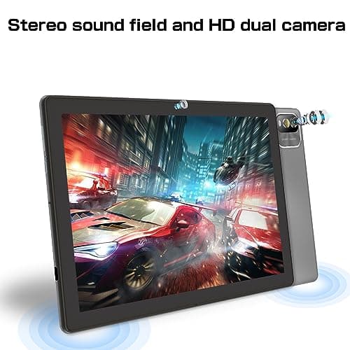 VOLENTEX 10" Android 15 Tablet, 10.1" HD IPS Touchscreen, 64GB Pad, 2MP + 8MP Dual Lens, WiFi6 Bluetooth, 6000mAh Battery (Gray) 5