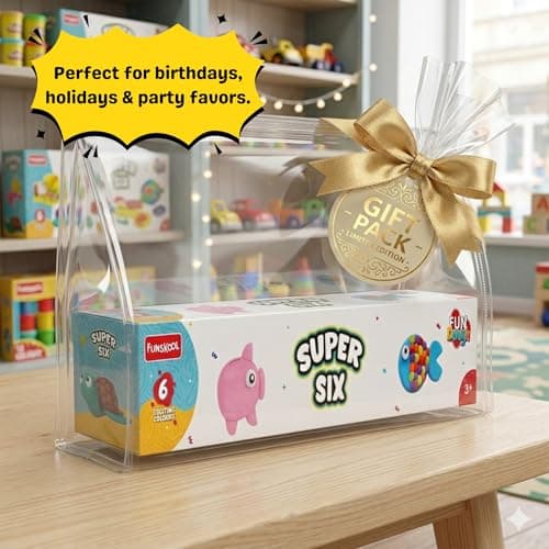 Funskool Fundough Super Six, 6 tubs of Dough, 50 grams each, Toys for Kids, Shaping, Sculpting, 3 Years and Above, Multicolour 5