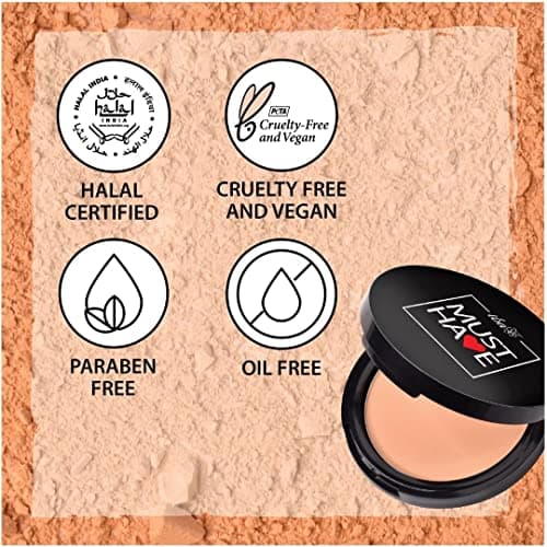 Iba Must Have Velvet Matte Pressed Compact Powder - Pure Ivory, 9G High Coverage, Ultra Blendable, Face Makeup, Spf 15, Oil Free Fresh Matte Finish Look, Halal Certified & Vegan Makeup - All 5