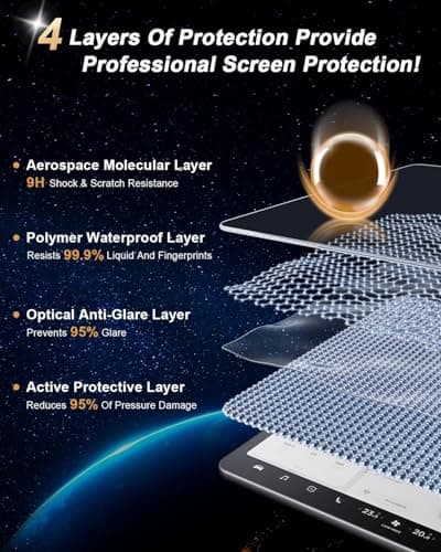 OHAYO 4 Pack Car Display Screen Protector for Tata Nexon 2025 & 2026 Facelift | Fits Creative, Creative+ S, Creative+ S CNG, Creative+ S Dark | 10.25" Infotainment, 4" MID, AC Touch Panel & Steering C 3