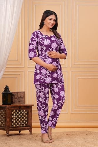 Women Printed Cotton Co Ord Set for Women || Casual & Festive Indo-Western Outfit || Kurta Pant Set 4