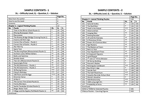 200 Puzzles, Brain Teasers and Riddles for Interviews (Company Recruitment, CAT, GATE, UPSC & Others) 3
