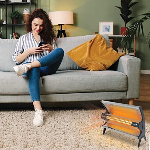 Crompton 1000 Watt Insta Red Radiant Room Heater with Ceramic Rod,Stainless steel reflector with Powder Coated Metallic Body. 2