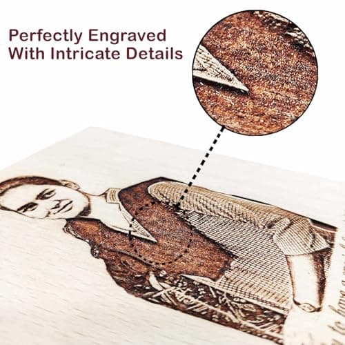 Incredible Gifts India Personalized Wooden Engraved Rectangular Photo Frame For Mother's Day (6x4 Inches, Wood), Tabletop 6