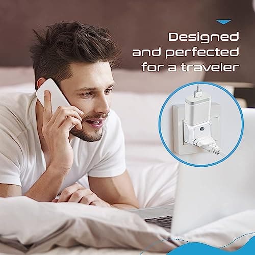 Ceptics India to USA Converter Plug, 2 in 1 Canada Travel Adapter - Type B - CE Certified - RoHS Compliant – White - 1 Pack - Lifetime Limited Warranty 3