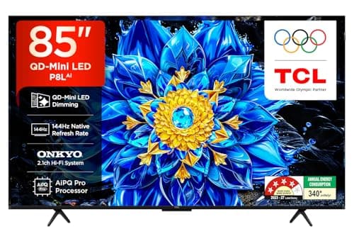TCL 215 cm (85 inches) 4K UHD Smart QLED Google TV 85P8L