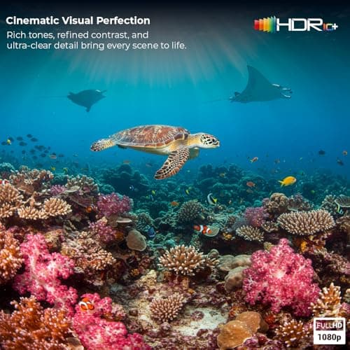 Wzatco Yuva Go Ultra, Google TV Official, Native 1080P Projector, 13000 Lumens, Fully Automatic, Sealed Engine, ARC, Chromecast, Home Cinema, Black 3