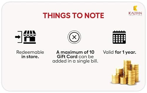 Kalyan Jewellers - Gold Coin| E-Gift Card | Instant delivery | Valid for in-store purchases | Ideal gift for birthday, anniversary & wedding 5
