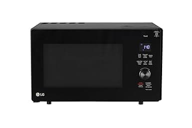 LG 28 L, Convertible Microwave Oven with Air Fry, Charcoal Lighting Heater, Wi-Fi Enabled (MJEN286UFWF, Black, Motorised Rotisserie, 60 Air Fry Recipe, 40 Scan to Cook Recipes & 331 Auto Cook Menu)