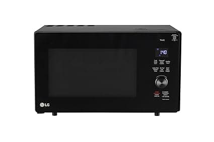 LG 28 L, Convertible Microwave Oven with Air Fry, Charcoal Lighting Heater, Wi-Fi Enabled (MJEN286UFWF, Black, Motorised Rotisserie, 60 Air Fry Recipe, 40 Scan to Cook Recipes & 331 Auto Cook Menu)
