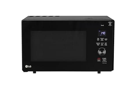 LG 28 L, Convertible Microwave Oven with Air Fry, Charcoal Lighting Heater, Wi-Fi Enabled (MJEN286UFWF, Black, Motorised Rotisserie, 60 Air Fry Recipe, 40 Scan to Cook Recipes & 331 Auto Cook Menu)