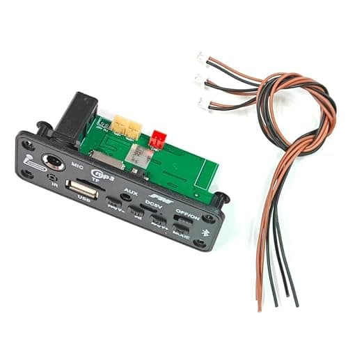 ERH India Bluetooth FM USB AUX Card MP3 Stereo Audio Amplifier Module with Mic Support and IR Remote for Music System and Home Theatre Amplifier Board Kit 5