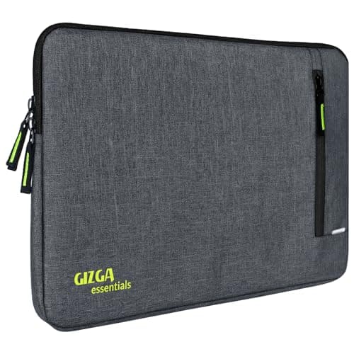 Gizga Essentials Laptop Bag Sleeve Case Cover Pouch for 13.3 Inch Laptop/MacBook, Office/College Laptop Bag for Men & Women, Side Handle, Multiple Pockets, Water Repellent, Shock Absorber, Grey