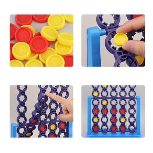 ATORSE® Line up 4 Game Table Decor Strategy Board Games for Children Girls Boys 4