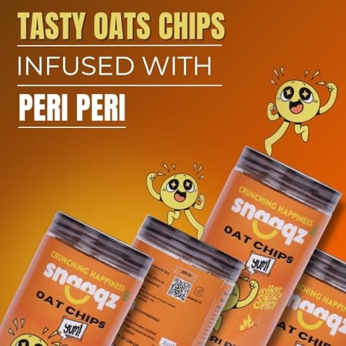 Snaaqz Supergrain Chips Combo (Beetroot Masala, Peri Peri Oat & Ragi Masala) | Pack of 3 (150g each) | Crispy & Healthy Chips, High Protein, Gluten Free, Vegan, Low Calorie, No Palm Oil 4
