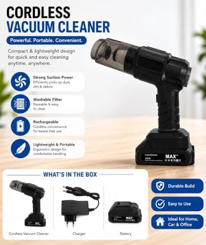 CHETAKMAX MAXTOP Car Mounted Vacuum Cleaner MP-251, 8500PA 150W 2