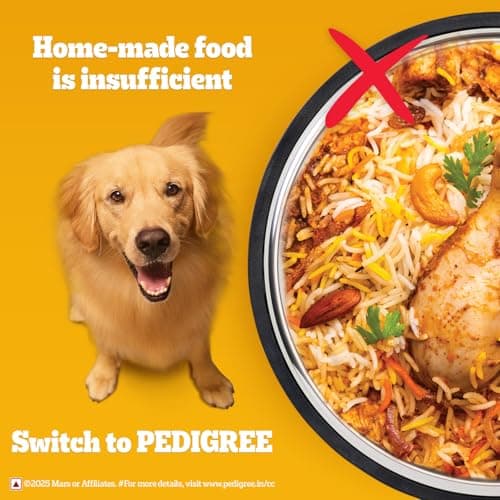Pedigree Adult Dry Dog Food, New Chicken Biryani Flavour, 2.8kg, Protein of 4 Chicken Pieces, Vitamin D3 of 6 Eggs, Calcium of 7 Cups of Yogurt, 100% Complete and Balanced Nutrition​ 4