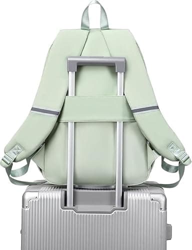 Swenil Student Laptop Bags for College Women Middle High School Teen Girls Women Bookbag Backpack Of Large Capacity Aesthetic Stylish Bag for college Travel Daypack (Olive Green) 5